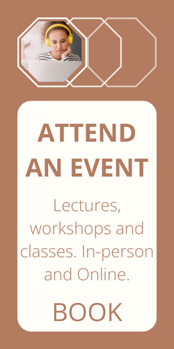 Lectures, workshops and classes - book your place